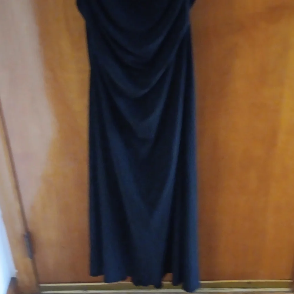 Adrianna Papell Black Sleeveless Evening Gown Size 6 NWT - Picture 4 of 8